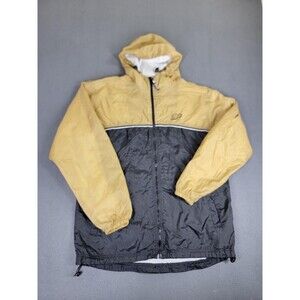 Purdue Boilermakers Jacket Mens Medium Gold Black NCAA Basketball Starter Hooded